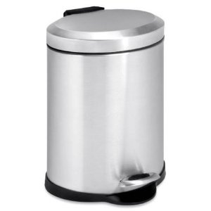 Honey-Can-Do TRS-01448 Oval Stainless Steel Step Can, 5-Liter @ Amazon