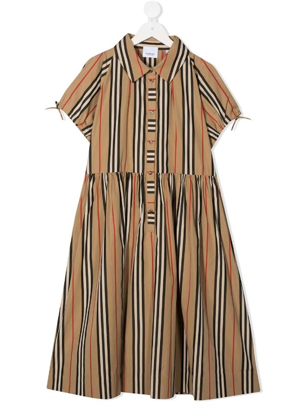 Archive Stripe print shirt dress