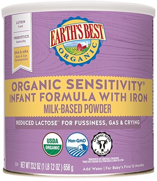 Organic Low Lactose Sensitivity Infant Powder Formula with Iron, Omega-3 DHA and Omega-6 ARA, 23.2 oz.