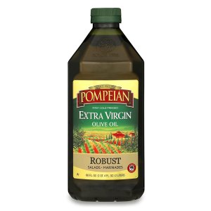 Pompeian Robust Extra Virgin Olive Oil, First Cold Pressed, Full-Bodied Flavor, Perfect for Salad Dressings & Marinades, 68 FL. OZ.