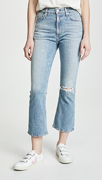 Demy Cropped Flare Jeans