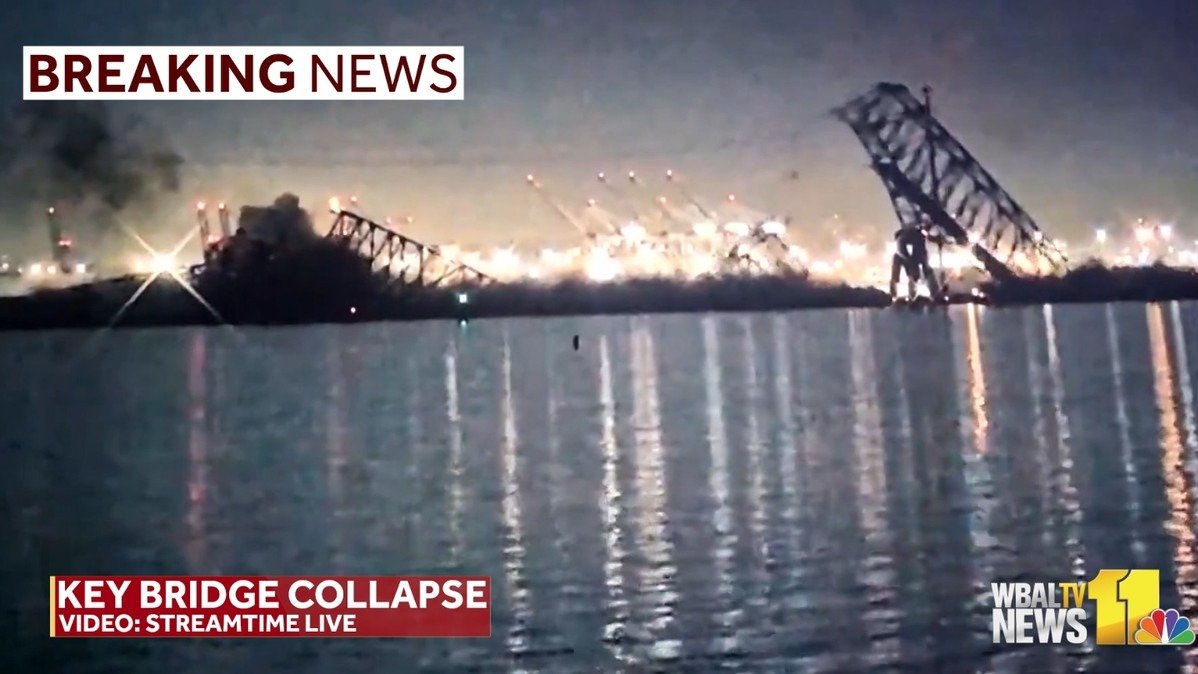 已打捞到两名失踪工人的尸体 | 巴尔的摩Key Bridge大桥被货船撞塌