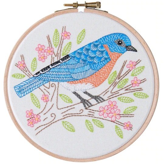 Leisure Arts® 6" Bluebird Embroidery Kit