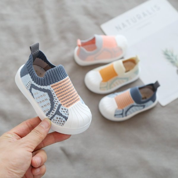 9.99US $ 75% OFF|Infant Toddler Shoes Boy Girl Spring New Casual Shoes Light Shell Head Kids Shoes Non slip Soft Bottom Stitching Color Sneakers| | - AliExpress