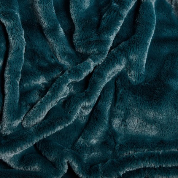 孔雀蓝珊瑚绒毯子