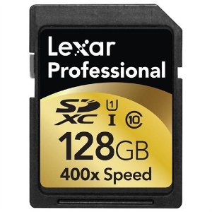 Lexar Professional 400x 128GB SDXC UHS-I Flash Memory Card LSD128CTBNA400