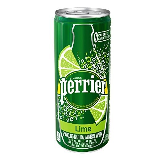 Lime Flavored Sparkling Mineral Water, 8.45 fl oz. Slim Cans (Pack of 30)