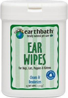 Ear Wipes for Dogs & Cats, 25 count