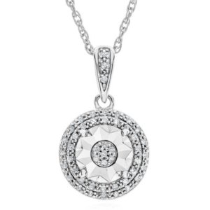 1/10 CT. T.W. Diamond Studs or Pendant In Sterling Silver @ JCPenney