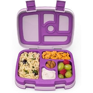 Bentgo点击页面$5 Off 优惠防漏多隔间儿童午餐盒，紫色