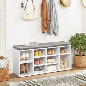 VASAGLE Shoe Bench with Cushion