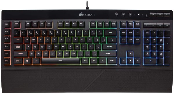 K55 RGB 黑色多彩背光键盘