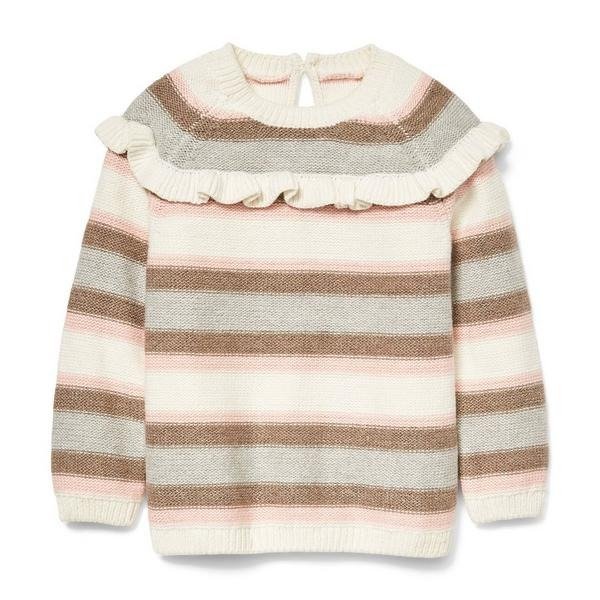 Striped Ruffle Sweater
