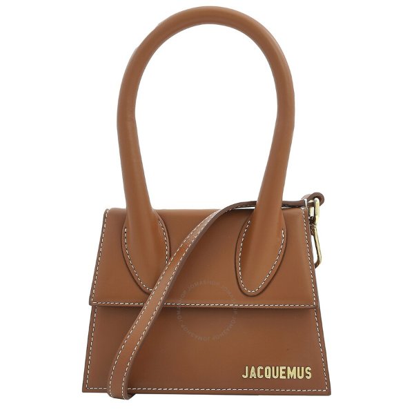 Brown Leather Le Chiquito Moyen Handbag
