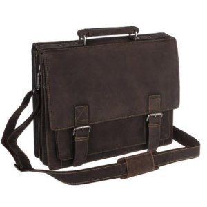 Visconti XL Briefcase Distressed Leather