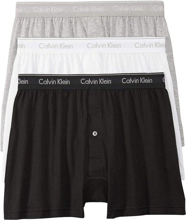 Calvin Klein Men's Cotton Classics 3-Pack Knit Boxer