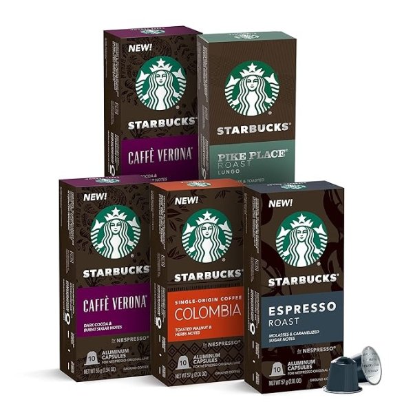 Starbucks by Nespresso 咖啡胶囊深度烘焙口味 50颗装