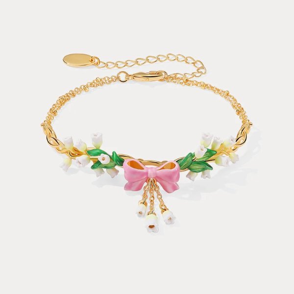 Lily Of The Valley Bowknot Bracelet