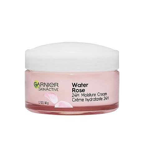 SkinActive 24H Moisture Cream with Rose Water and Hyaluronic Acid, Face Moisturizer for Normal to Dry Skin, 1.7 Fl Oz (48g), 1 Count (Packaging May Vary)
