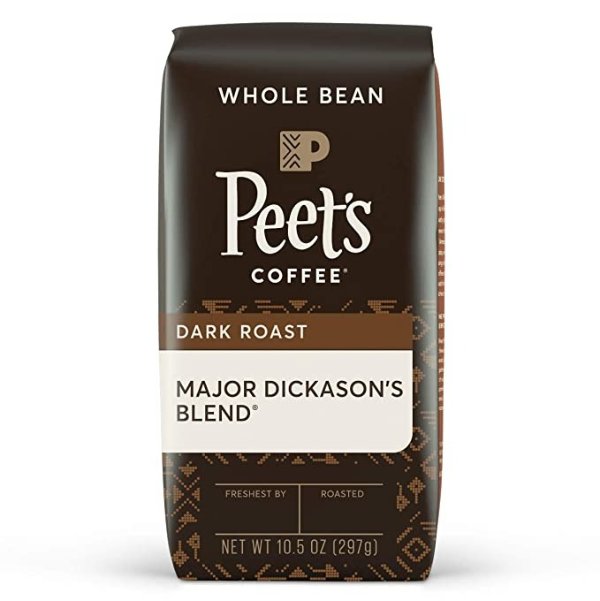 Major Dickason's Blend, Dark Roast Whole Bean Coffee, 10.5 oz