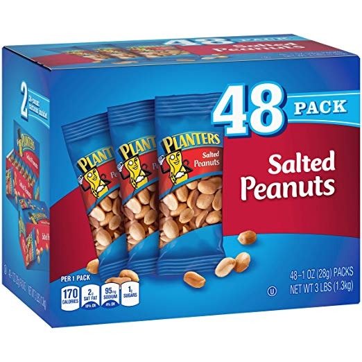 Salted Peanuts (1 oz Bags, Pack of 48)