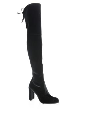 Hiline Over-the-Knee Suede Boots