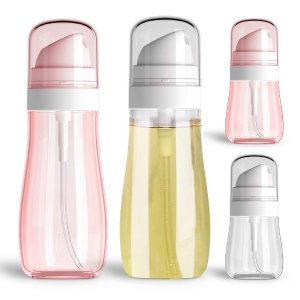 JohnBee 透明塑料喷雾瓶4个装  3.4 oz+2 oz 各2个 不含 BPA