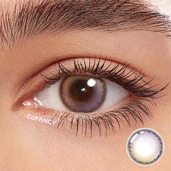Ice Grape Purple Color Contacts 1-Day AB-Side(10pcs)