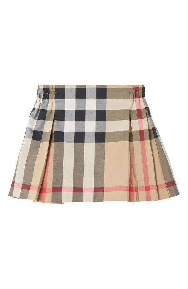 Kids' Mini Hilde Iconic Check Pleated Skirt