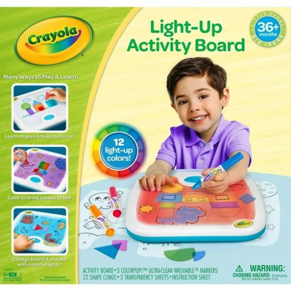 Light Up Activity Board Art Coloring Kit, School Supplies, Gift for Girls & Boys, Beginner Child