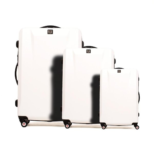 Ful High Loader Series 3-Piece White Spinner Rolling Luggage Set-ABFL5650-100 - The Home Depot