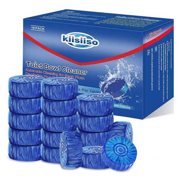 KIISIISO Automatic Toilet Bowl Cleaners Tablets,18 Pack