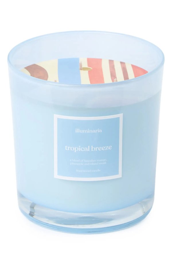 Extra Large Tropical Breeze Scented 3-Wick Candle