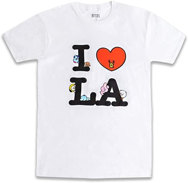I Love Collection Character 100% Cotton Unisex Graphic Print Short Sleeve T-Shirt