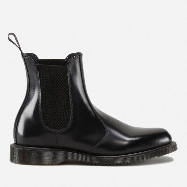Women's Flora Polished Smooth Leather Chelsea Boots - Black