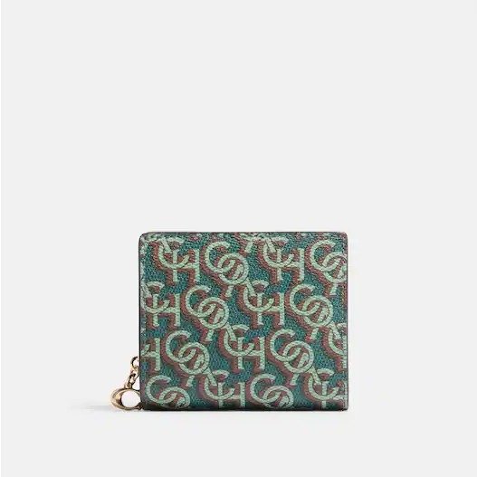 Snap Wallet With Signature Monogram Print