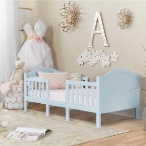 Portland 3 In 1 Convertible Toddler Bed in Sky Blue