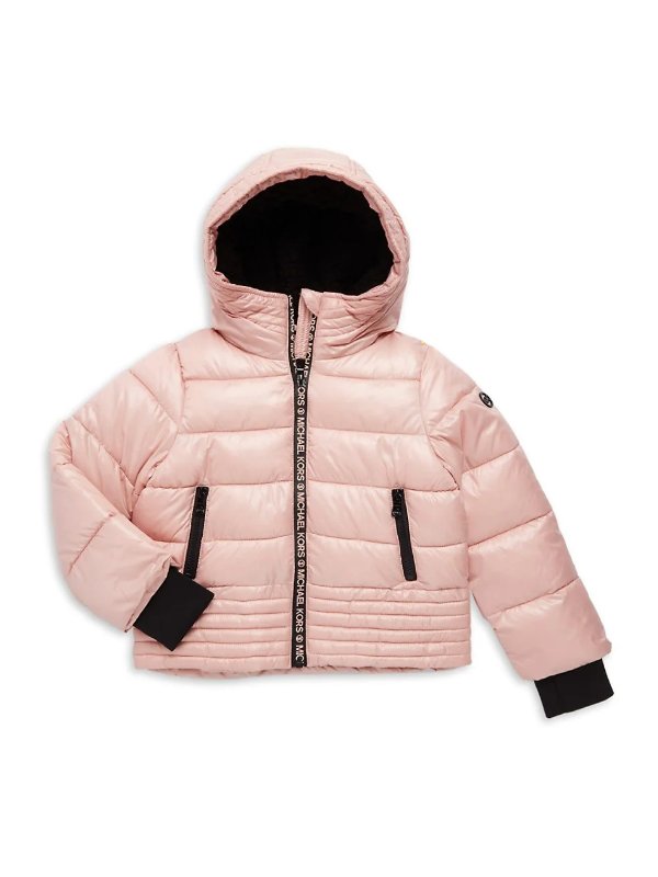 Little Girl's Faux Fur-Lined Hood Puffer Jacket