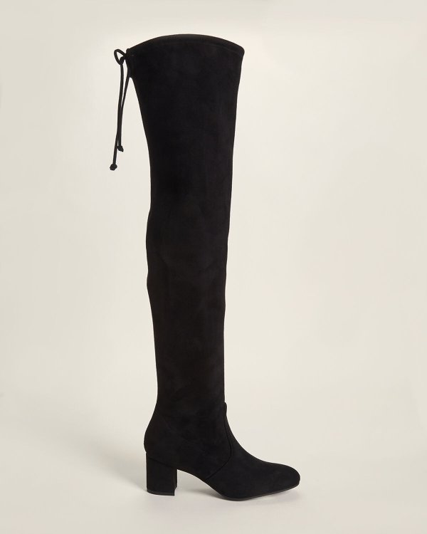 Black Genna 60 Over-The-Knee Boots