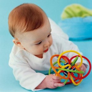 Manhattan Toy Winkel Color Burst Rattle and Sensory Teether Activity Toy