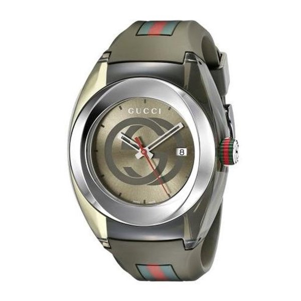 Unisex Sync Rubber Green 46mm Watch YA137106