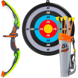 Last Day: Best Choice Products Kids 24in Light-Up Archery Toy Play Set w/ Bow, 3 Arrows, Quiver, Target