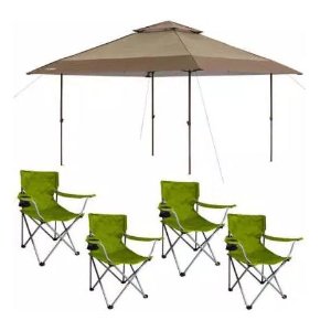 Chapter Pagoda Instant Canopy with 4 Folding Chairs