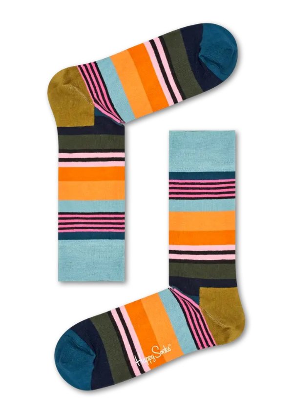 Blue Socks: Multi Stripe Pattern | Happy Socks US