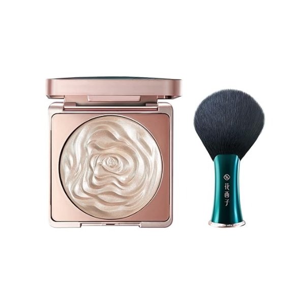 · Peach Blossom Carved Flower Pattern Highlighter 01 Dancing Beauty: Shimmering Champaign Gold