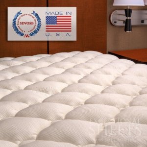 ExceptionalSheets Extra Plush Rayon from Bamboo Fitted Mattress Topper