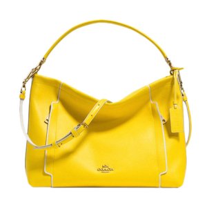 Coach Color Block Leather Scout Hobo