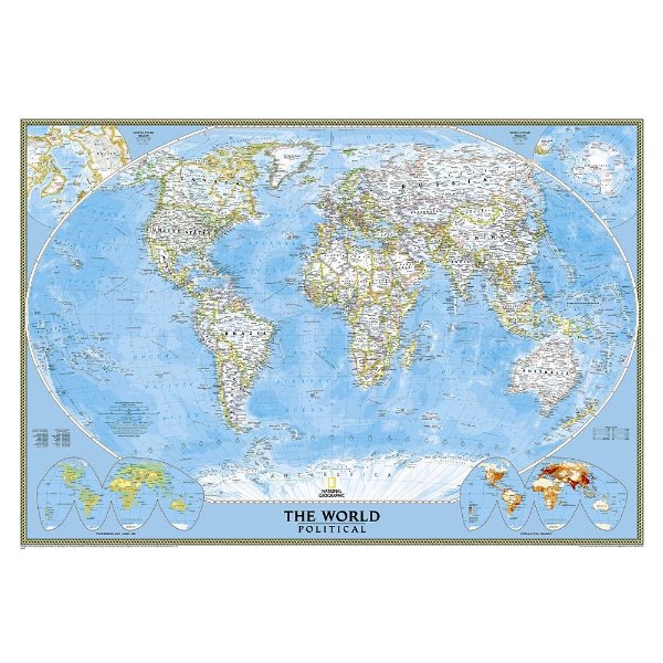 World Classic Laminated Map – National Geographic | shopDisney