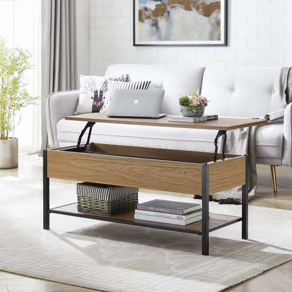 Mainstays Lift Top Coffee Table with Storage, Canyon Walnut