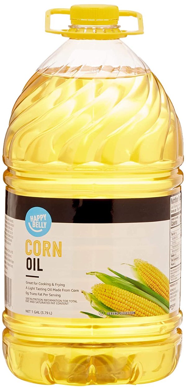 Amazon Brand -Corn Oil, 128 Fl Oz